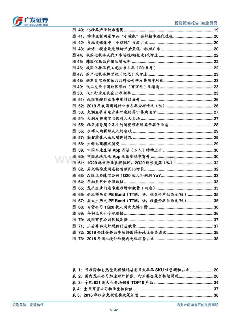 零售行业2020年中期策略：疫情是验金石，优秀公司将持续享受估值溢价.pdf_第5页