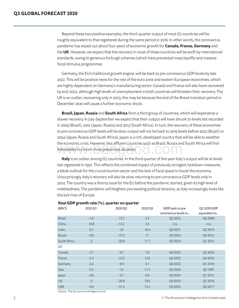 2020年第三季度全球预测（英文版）.pdf_第4页