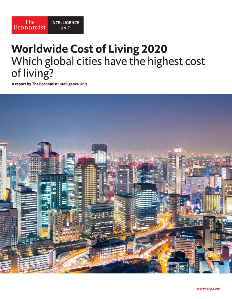 2020年全球生活成本（英文版）.pdf_第1页