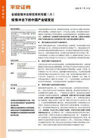 全球疫情冲击研究系列专题（六）：疫情冲击下的中国产业链变迁.pdf