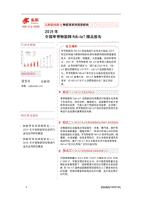 2019年中国窄带物联网NB-IoT精品报告.pdf