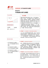 2019年中国智能水表行业概览.pdf