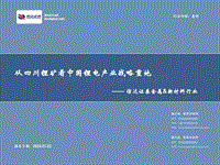 从四川锂矿看中国锂电产业战略重地.pdf
