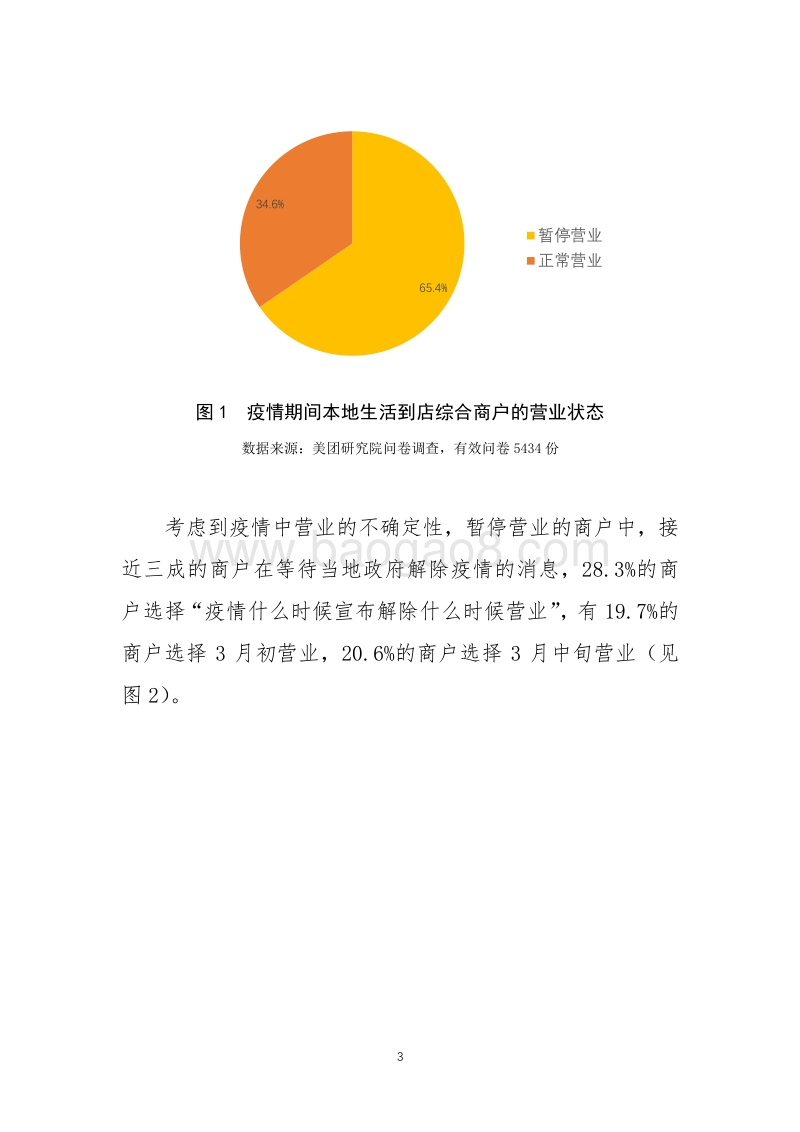 从5434份调查问卷看如何加快本地生活到店综合商户的复工复产.pdf_第3页