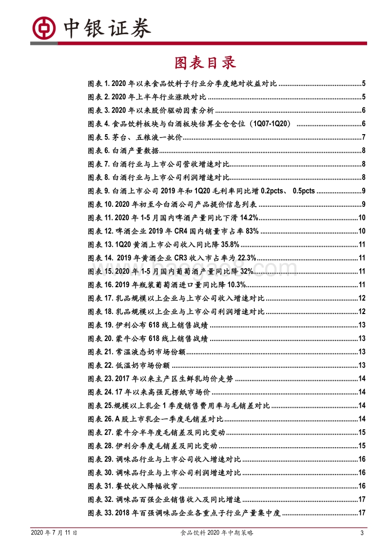 食品饮料2020年中期策略：从短期改善+长期优势两个角度选股.pdf_第3页