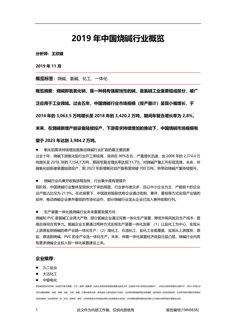 2019年中国烧碱行业概览.pdf_第1页