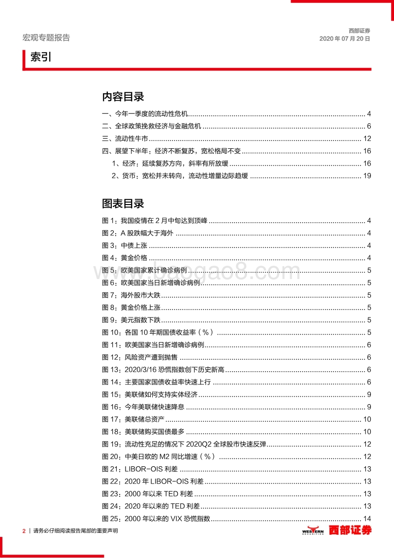 2020年下半年宏观经济和市场展望：从流动性危机到流动性牛市.pdf_第2页