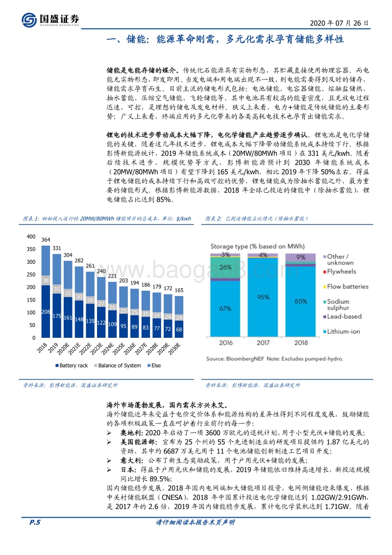 储能：能源革命必经之路，多元化需求百花齐放.pdf_第5页