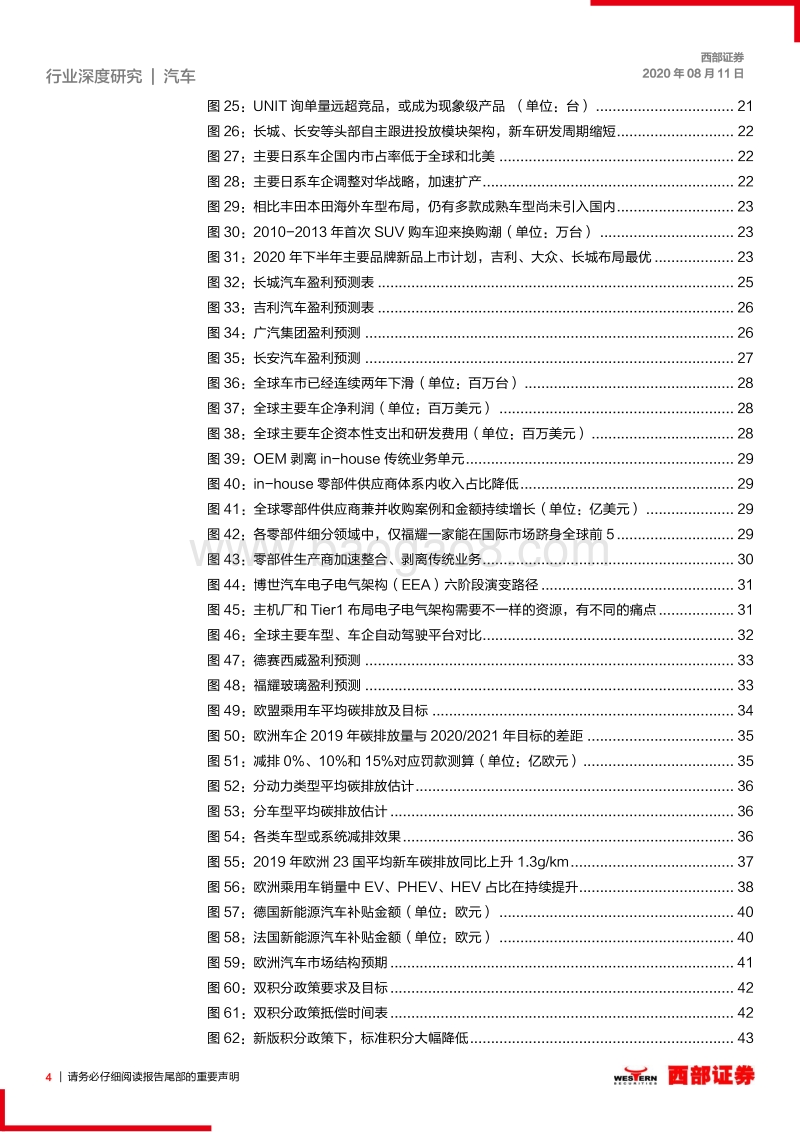 汽车产业链2020年度下半年策略：汽车行业中场战役，矛盾两相宜.pdf_第4页