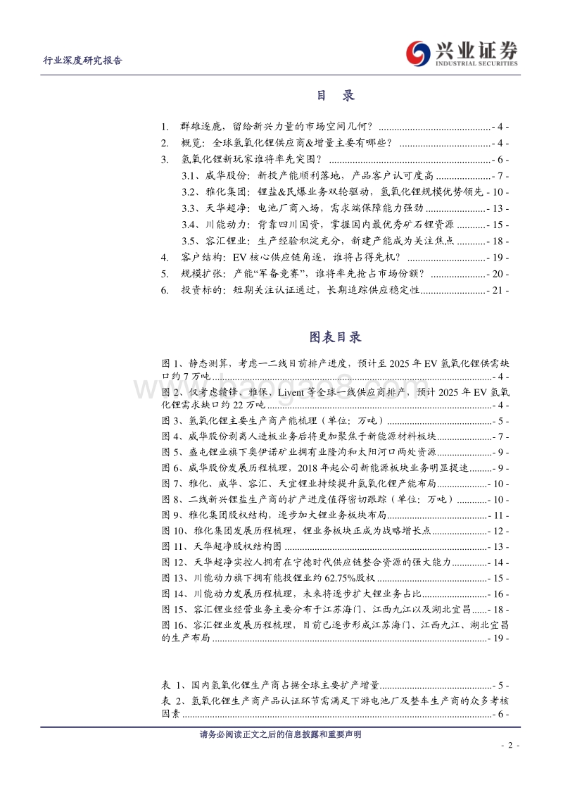 氢氧化锂系列报告之三：新兴力量，谁将率先突出重围？.pdf_第2页