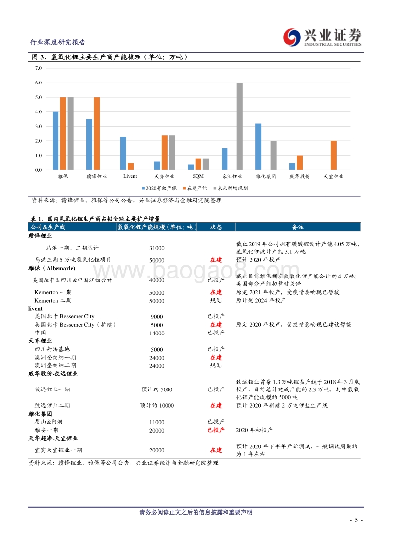氢氧化锂系列报告之三：新兴力量，谁将率先突出重围？.pdf_第5页