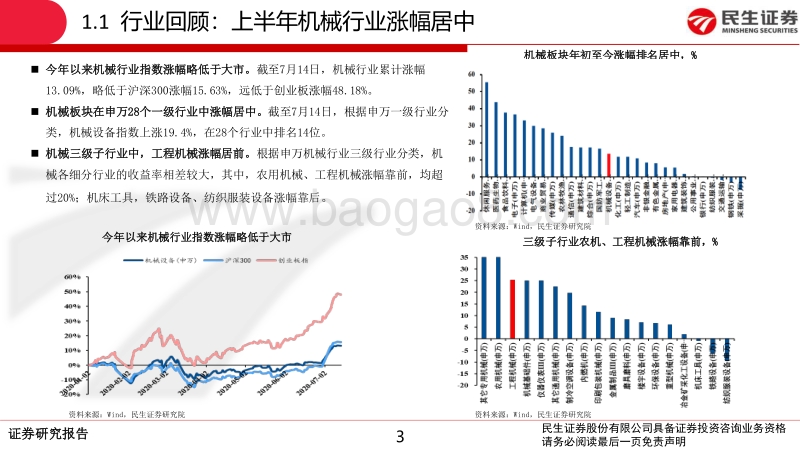 机械行业2020年中期策略报告：聚焦景气子行业，掘金真成长个股.pdf_第3页
