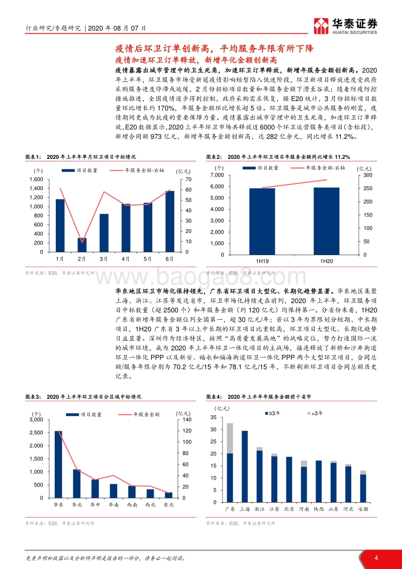 环保行业年中回顾系列之环卫篇：疫情后订单创新高,集中度短期下降.pdf_第4页