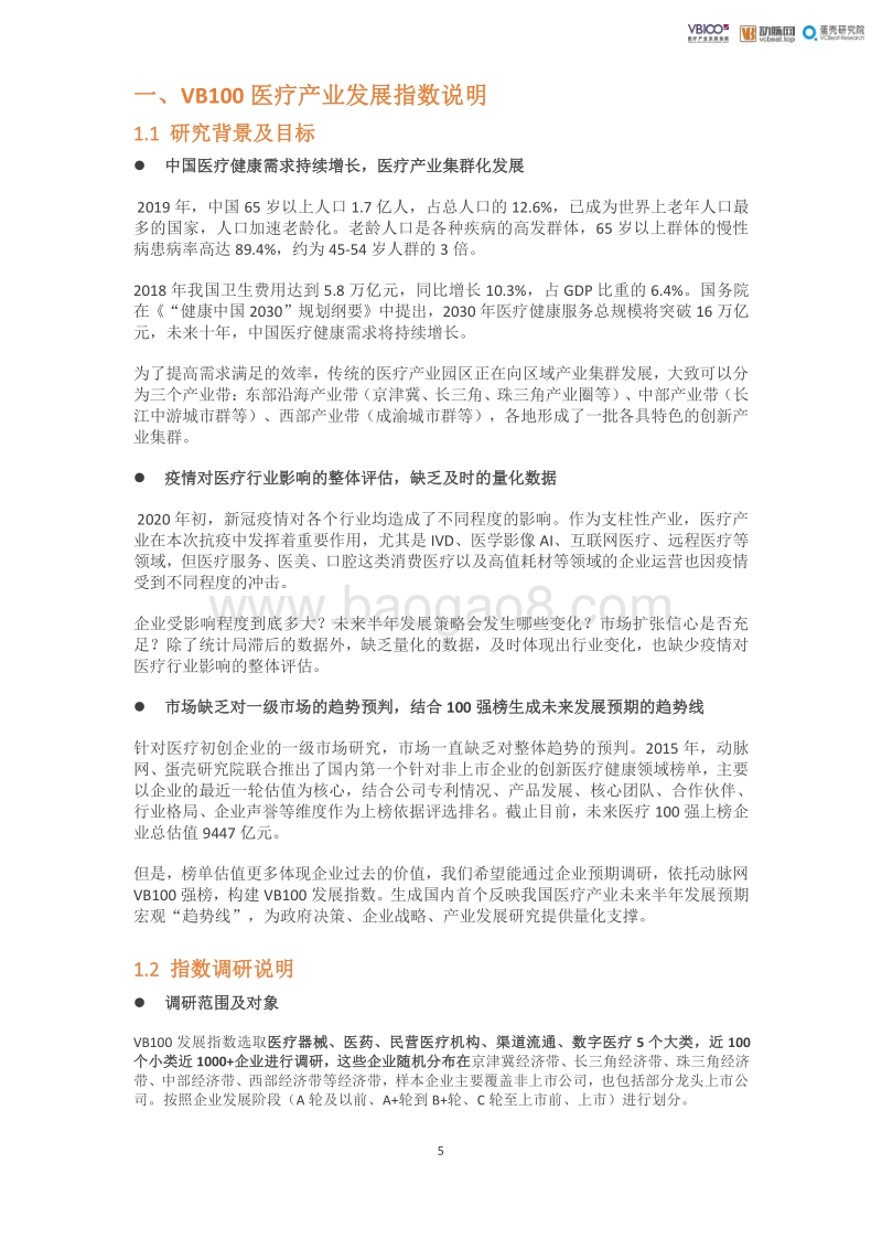 VB100医疗产业发展指数报告.pdf_第5页