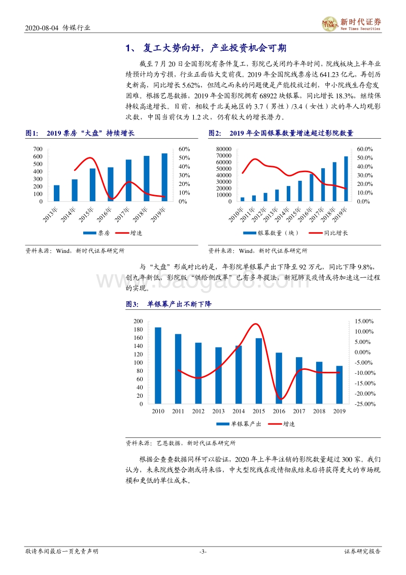 影视行业复工跟踪专题报告三：曙光已现，定档新片不断增多，院线复工已过六成.pdf_第3页