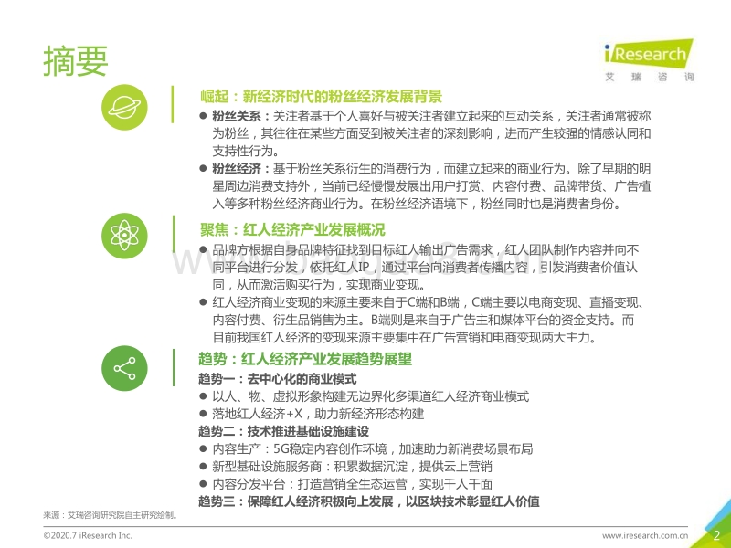 2020年中国红人经济商业模式及趋势研究报告.pdf_第2页