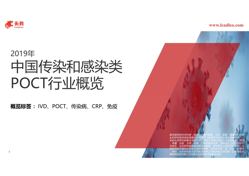 2019年中国传染与感染类POCT行业概览.pdf_第1页