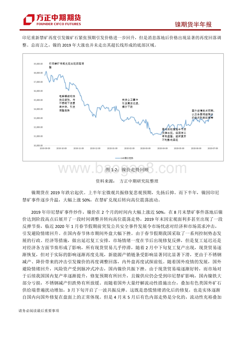 2020年上半年走势回顾及2020下半年走势展望：镍：宏微观共振加剧，镍价低位修复宽震荡回升.pdf_第4页