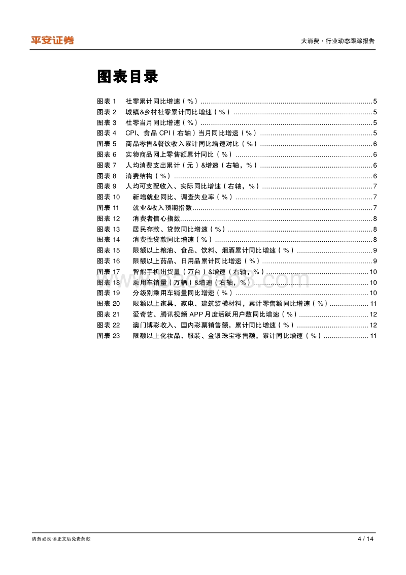 大消费行业2020年上半年数据观察：必选消费表现稳健，耐用、升级消费仍需观察.pdf_第4页