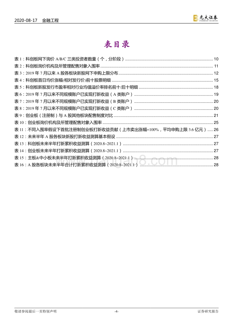 数往知来：创业板注册制开市之际，回顾科创板打新一周年.pdf_第4页