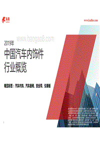 2019年中国汽车内饰件行业概览.pdf