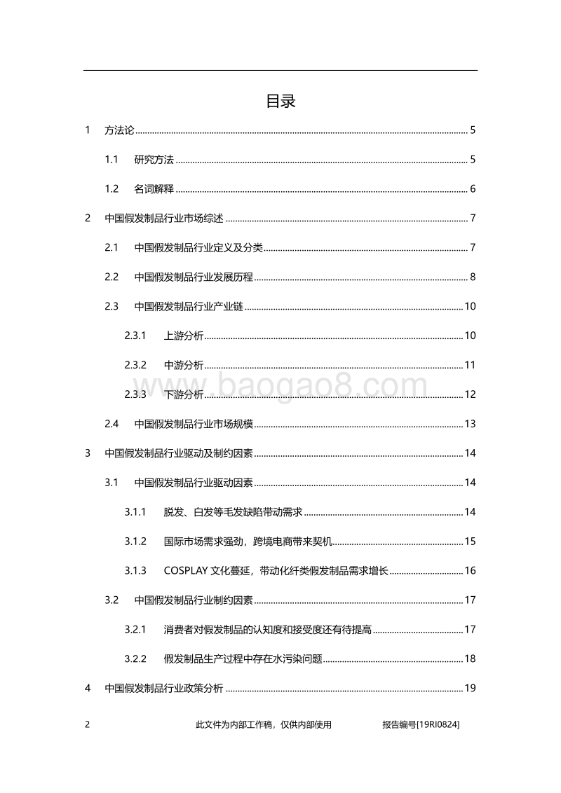 2019年中国假发制品行业概览.pdf_第2页