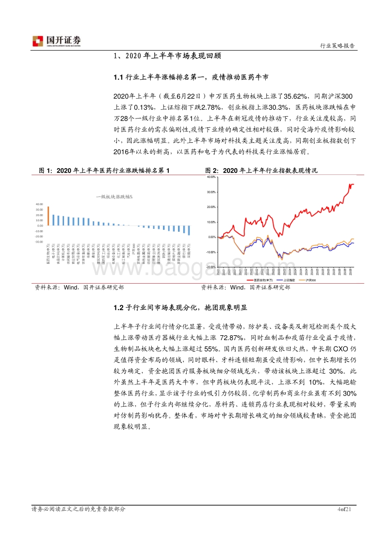 医药生物行业2020年半年度策略报告：疫情新常态下，优选细分赛道.pdf_第4页