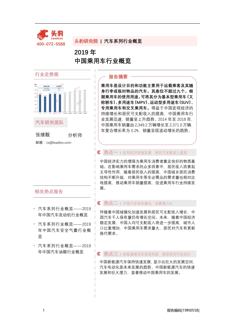 2019年中国乘用车行业概览.pdf_第1页