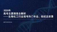 2020年高考志愿填报全解析：生物化工行业报考热门专业、院校及前景.pdf