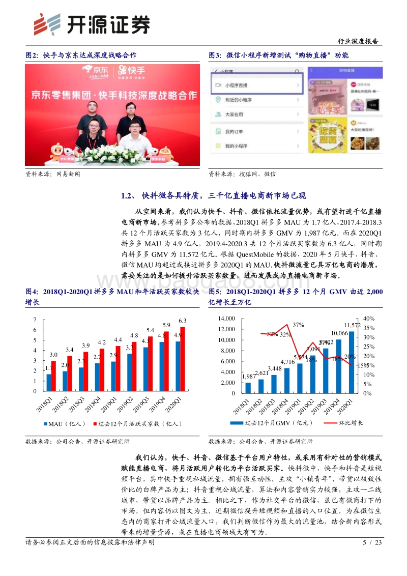 “快抖微”竞相登场，开启直播电商的“中场战事”.pdf_第5页