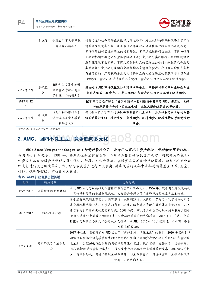 AMC系列报告之一：逐鹿不良资产领域：机遇与挑战并存.pdf_第4页