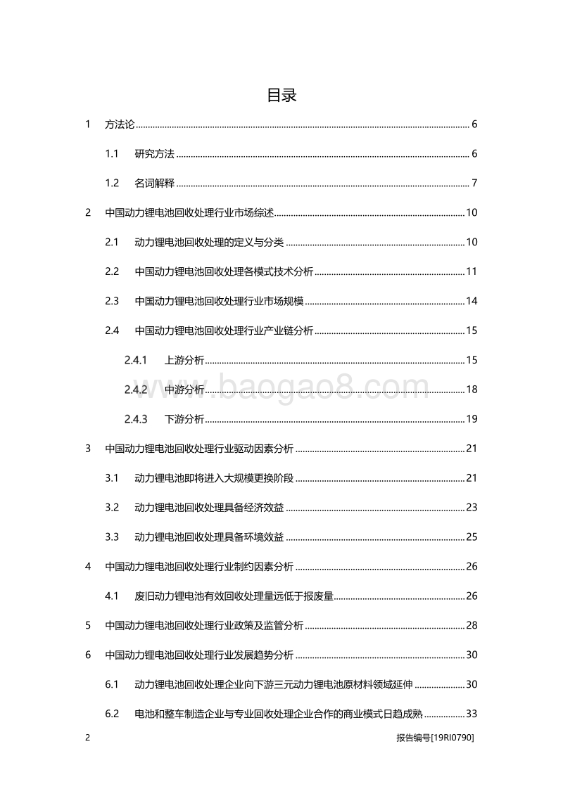 2019年中国动力锂电池回收处理行业概览.pdf_第2页