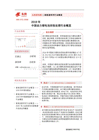 2019年中国动力锂电池回收处理行业概览.pdf