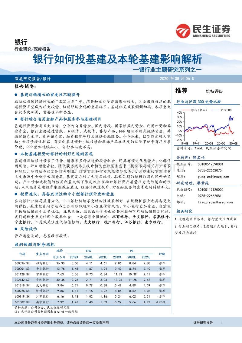 银行业主题研究系列之一：银行如何投基建及本轮基建影响解析.pdf_第1页