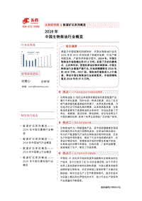 2019年中国生物柴油行业概览.pdf
