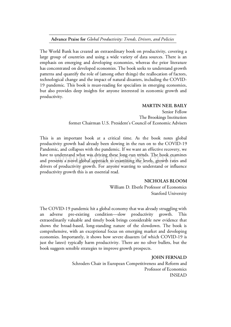 全球生产率：趋势、推动力与政策（英文版）.pdf_第3页
