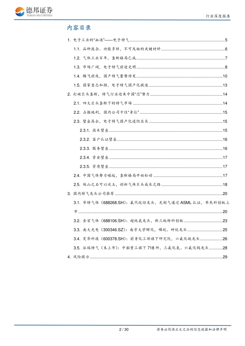 长风破浪，电子特气国产化崛起正当时.pdf_第2页