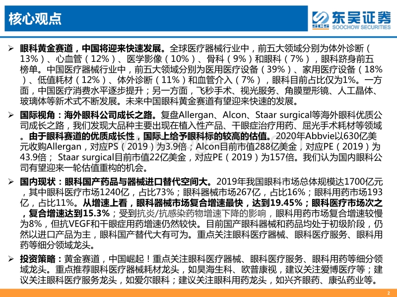 国际视角下的眼科行业投资策略：黄金赛道，中国崛起.pdf_第2页
