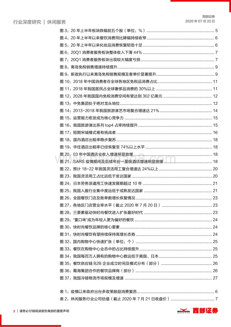 休闲服务行业2020年中期策略报告：紧抓“国内大循环”主线，坚定拥抱核心资产.pdf_第3页