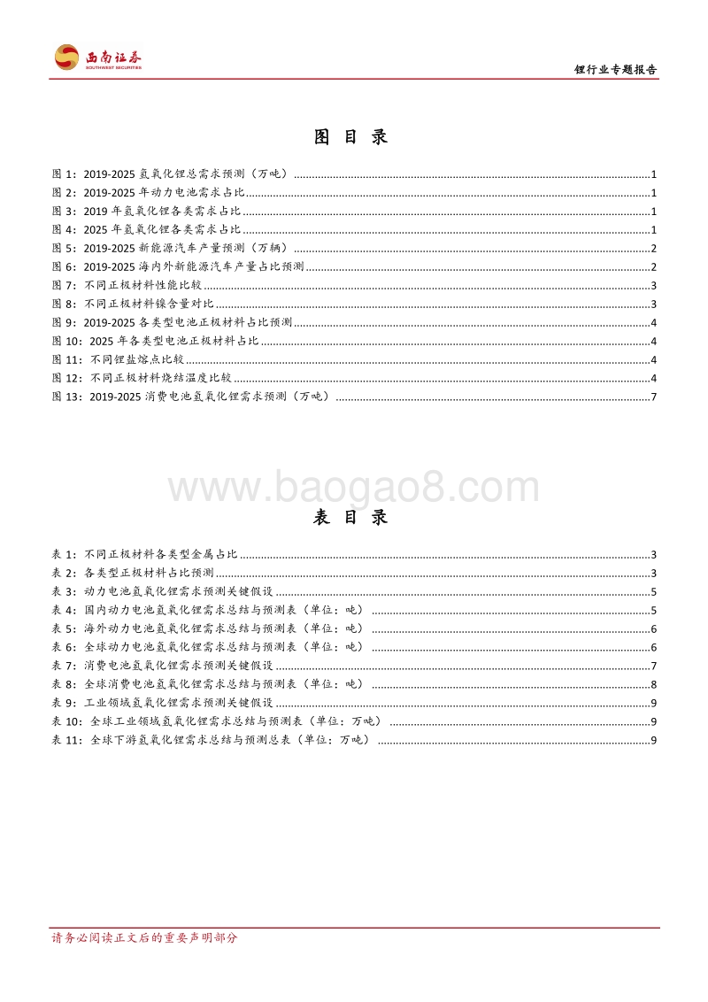 锂行业专题报告：未来五年全球氢氧化锂需求测算.pdf_第3页
