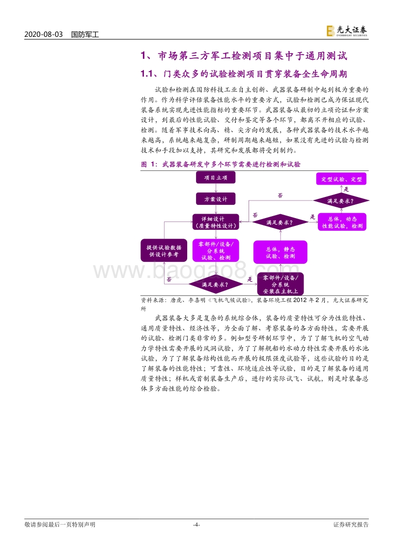 检测行业深度分析报告一：军工检测：装备未动，检测先行.pdf_第4页