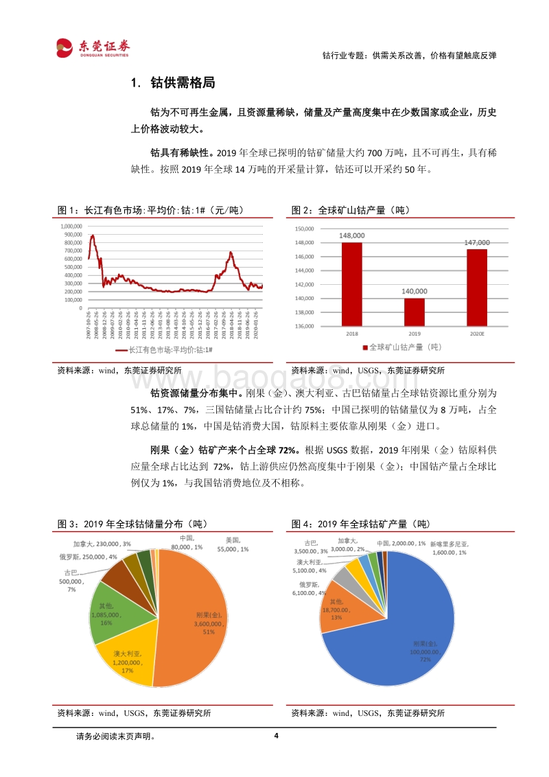 钴行业专题：供需关系改善，价格有望触底反弹.pdf_第4页
