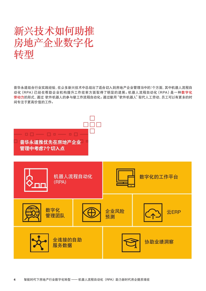 智能时代下房地产行业数字化转型：机器人流程自动化（RPA）助力新时代房企提质增效.pdf_第4页