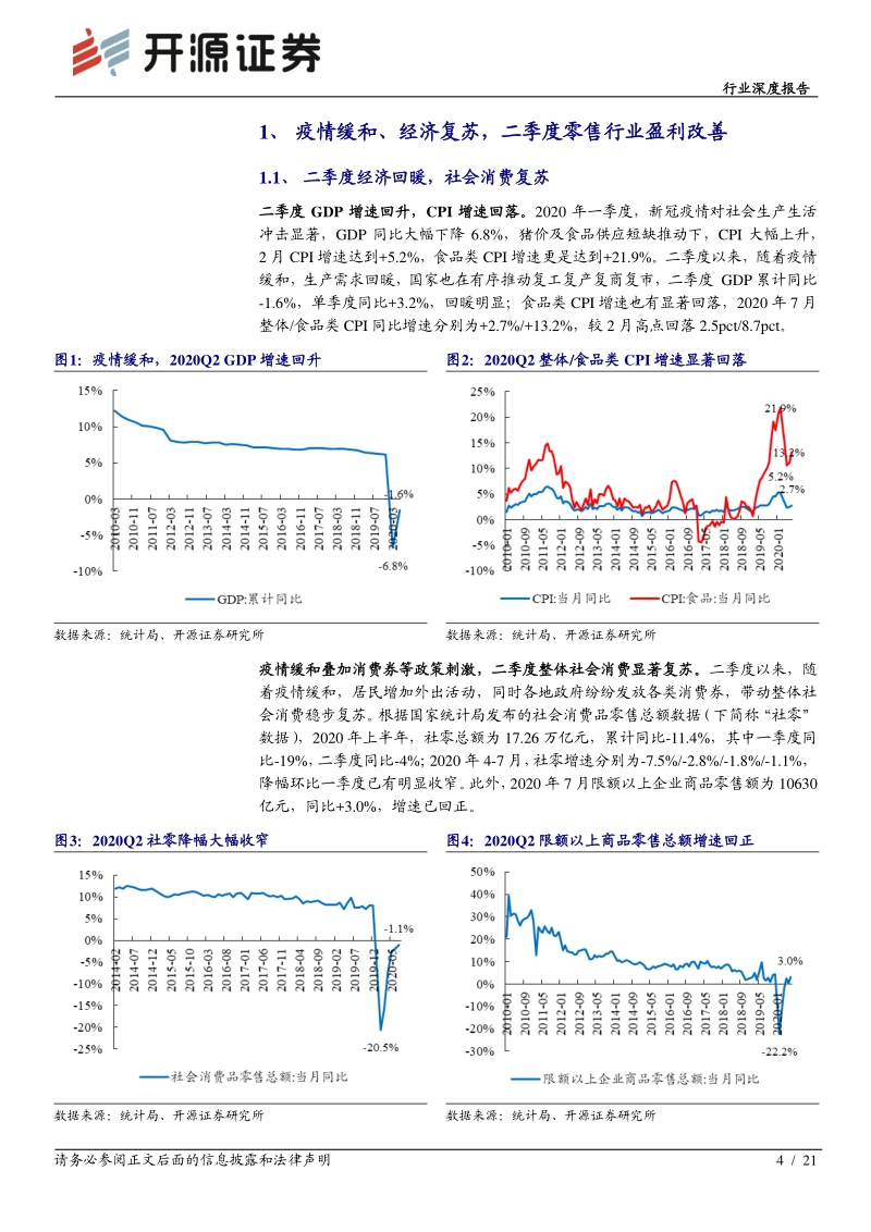 零售行业2020年中报综述.pdf_第4页