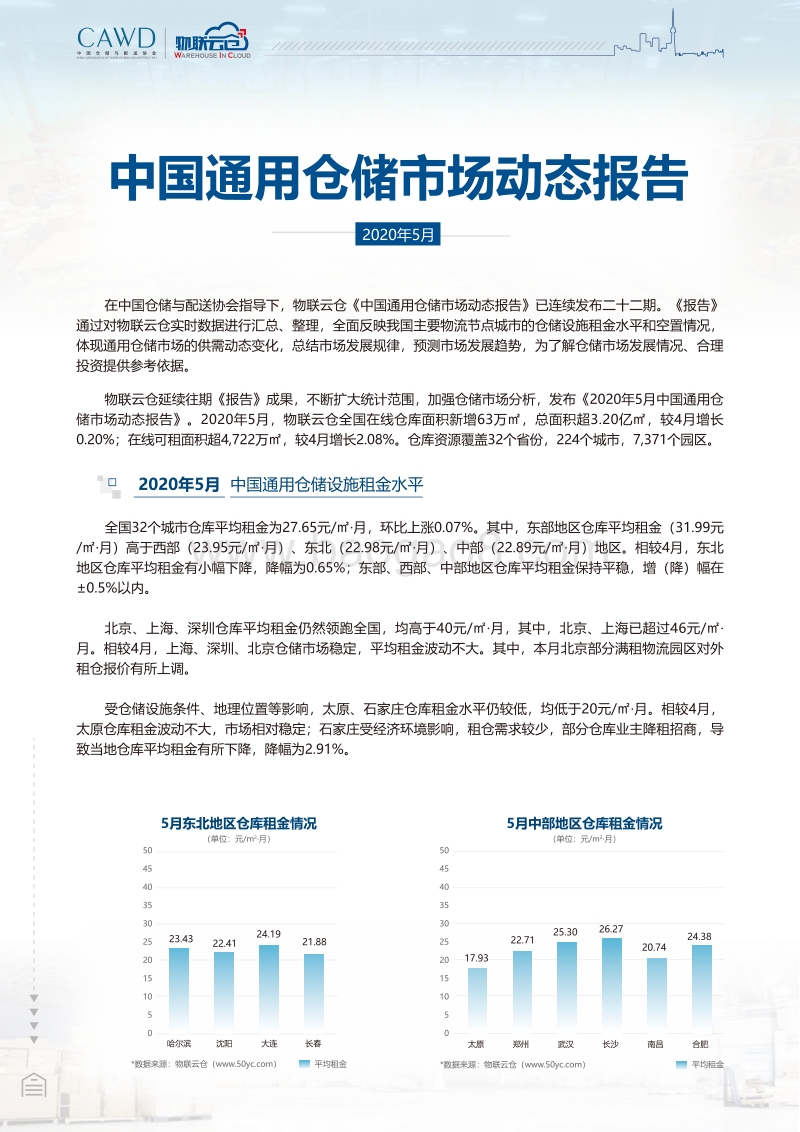 2020年5月中国通用仓储市场动态报告.pdf_第1页