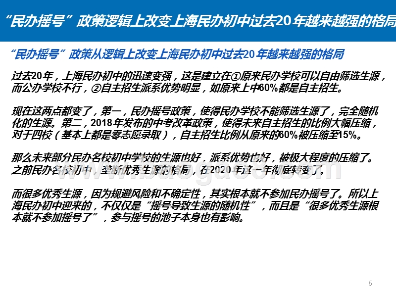 2020年3月新政发布后沪上格局变化解析及学区房攻略：民办摇号新政下，上海学区房攻略.pptx_第5页
