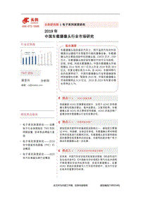 2019年中国车载摄像头行业市场研究.pdf