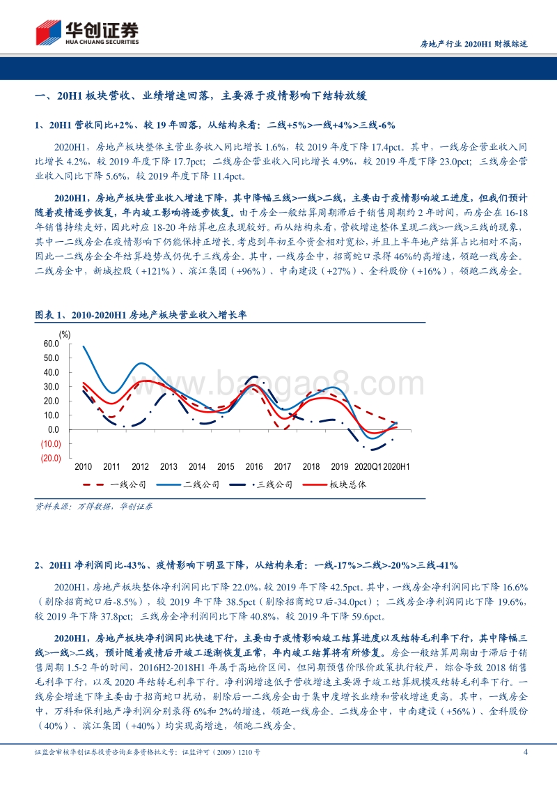 房地产行业2020H1财报综述.pdf_第4页