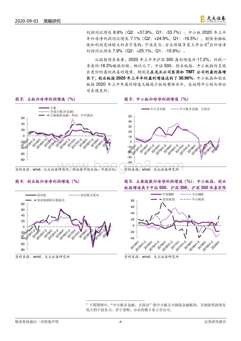 A股上市公司2020年中报总结：全A非金融盈利“V型”回暖，行业聚焦双主线.pdf_第4页