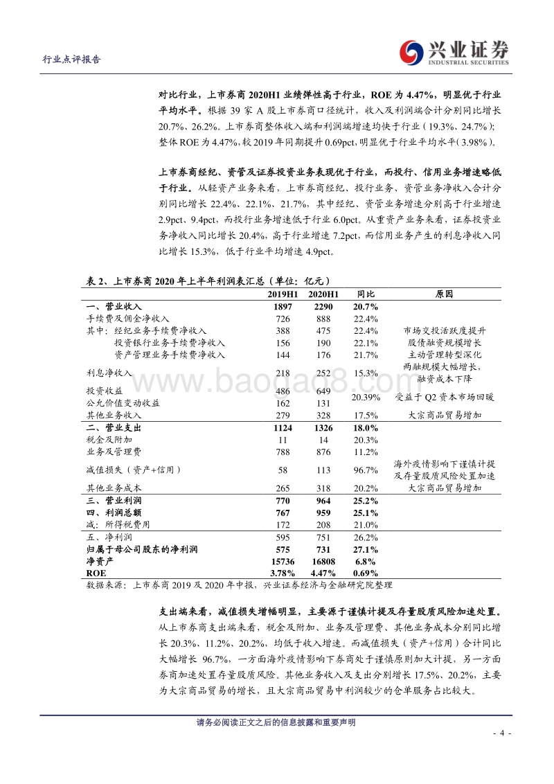 证券业2020年中报综述.pdf_第4页